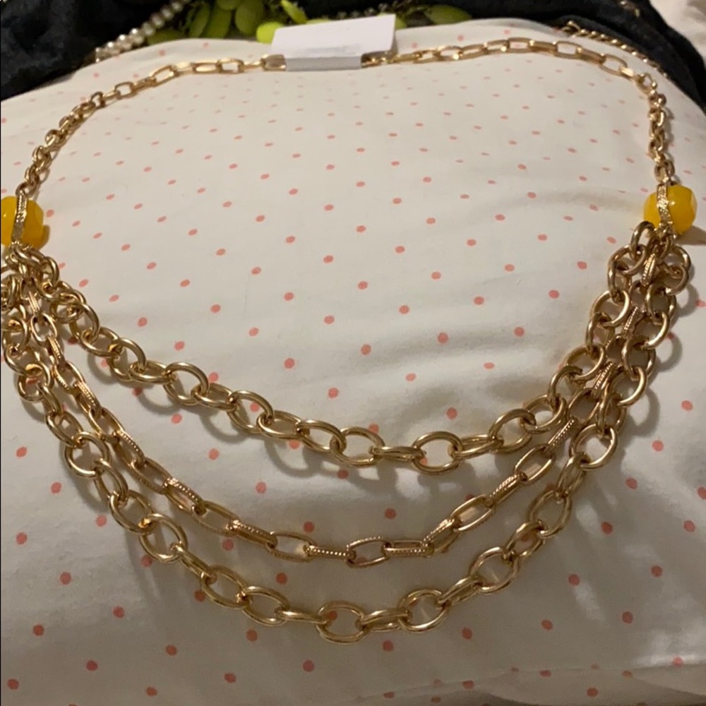 Long statement necklace